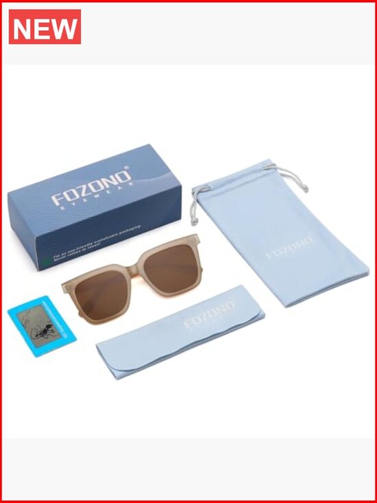 Retro Square Polarized Sunglasses UV400 Protection for Women Men main image 4